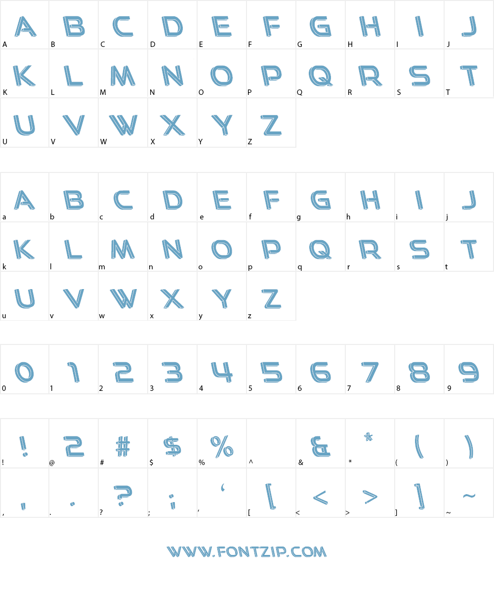 Easy 3D Font Character